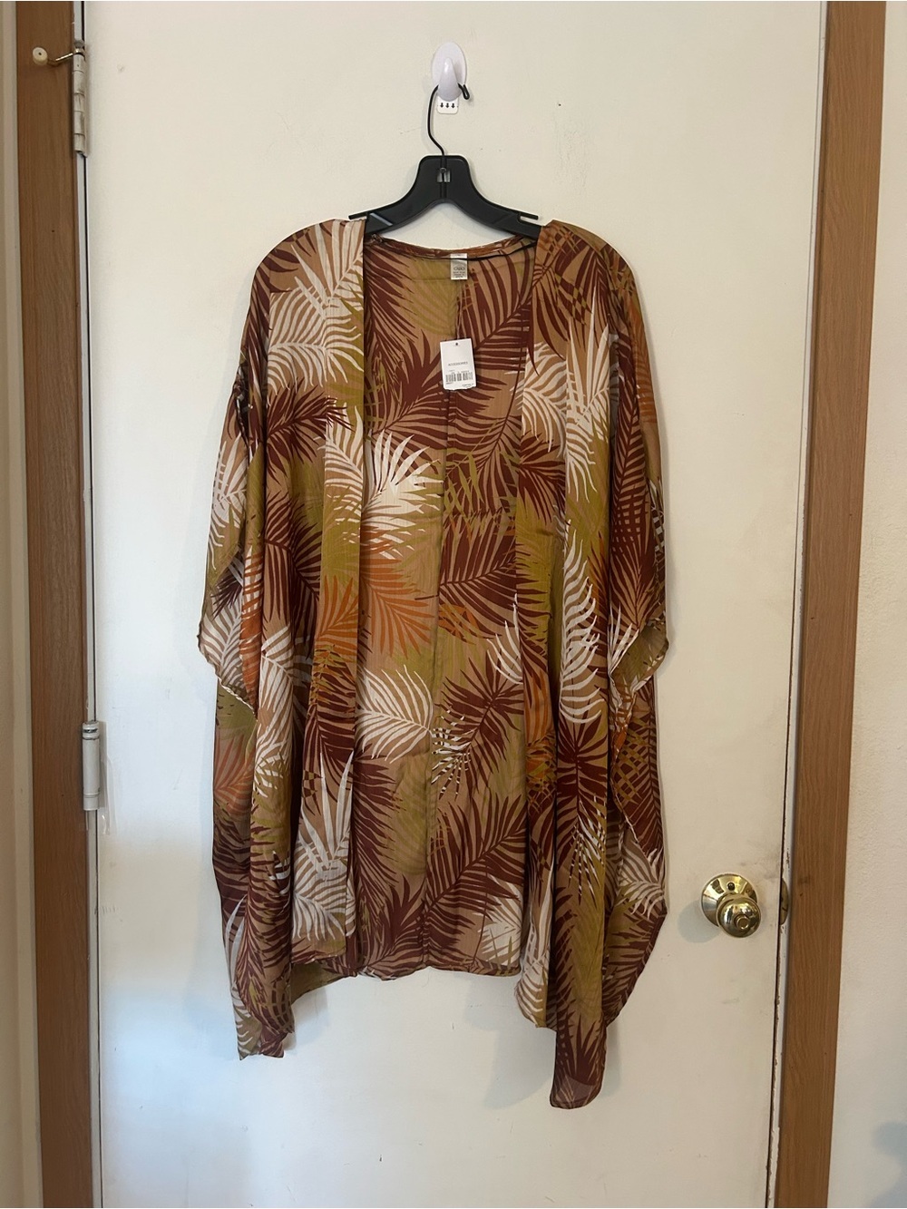 NWT Cato One Size Open Front Palm Kimono